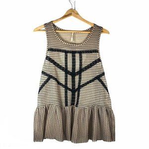 Free People Sleeveless Sheer Knit Blouse M